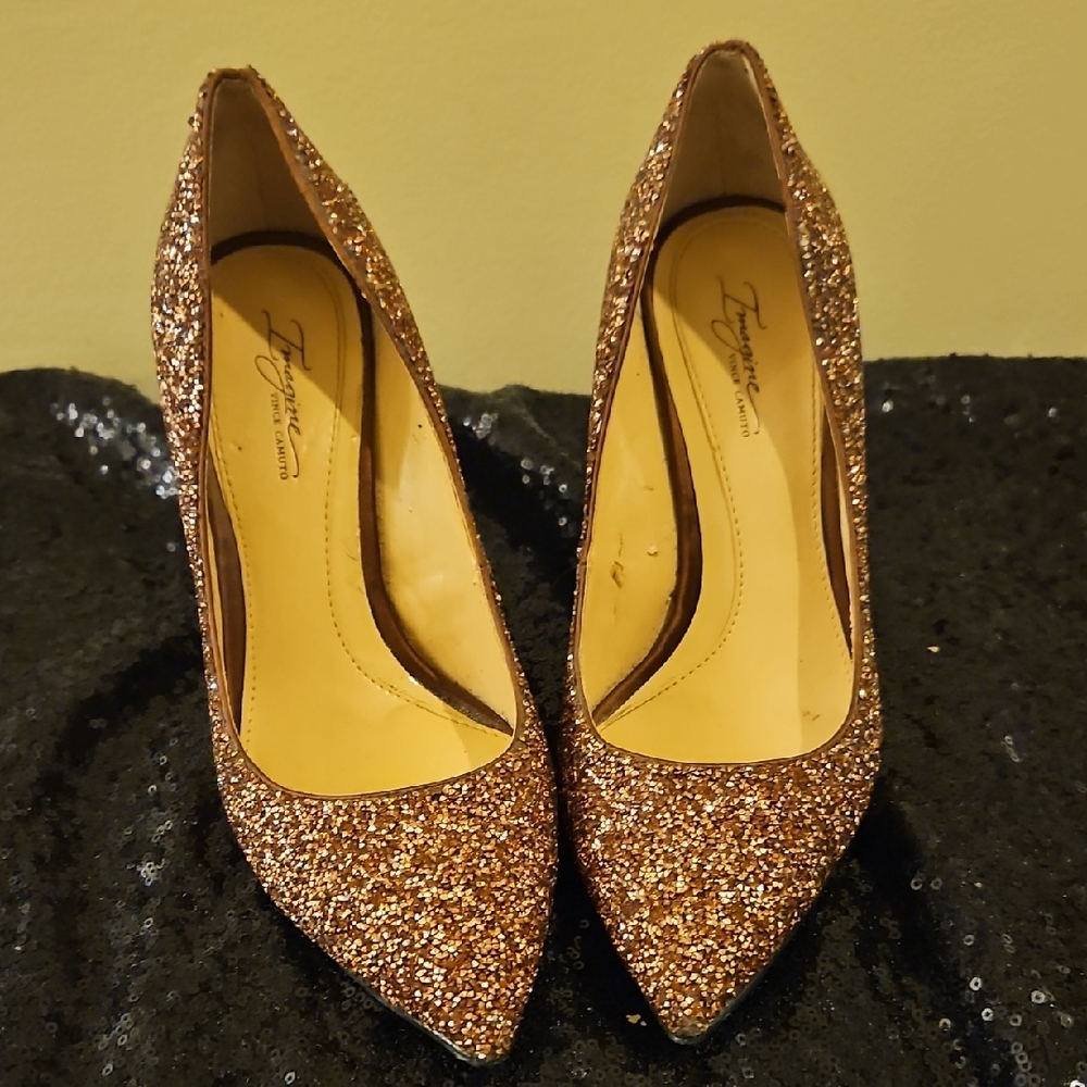 Vince Camuto Women's Sparkling Heels - Gold